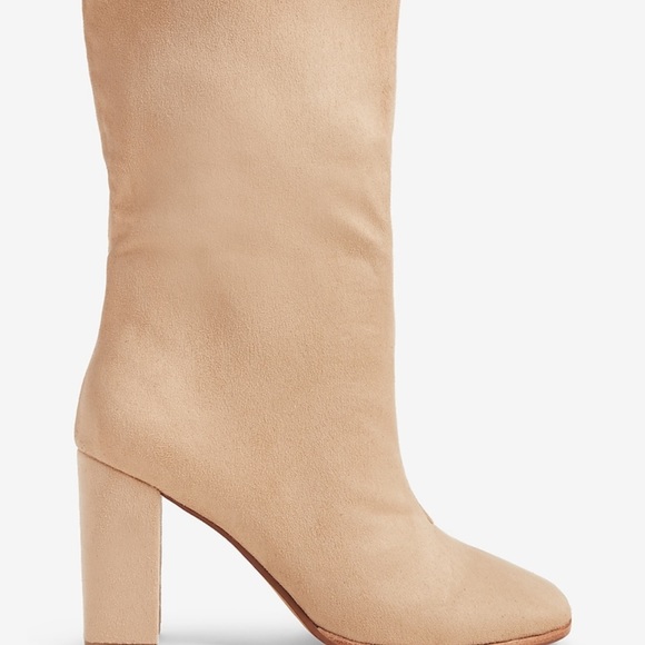 Express Shoes - Express block heel square toe booties